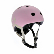 Дитячий захисний шолом Scoot and Ride, пастельно-рожевий, з ліхтариком, 51-55 см